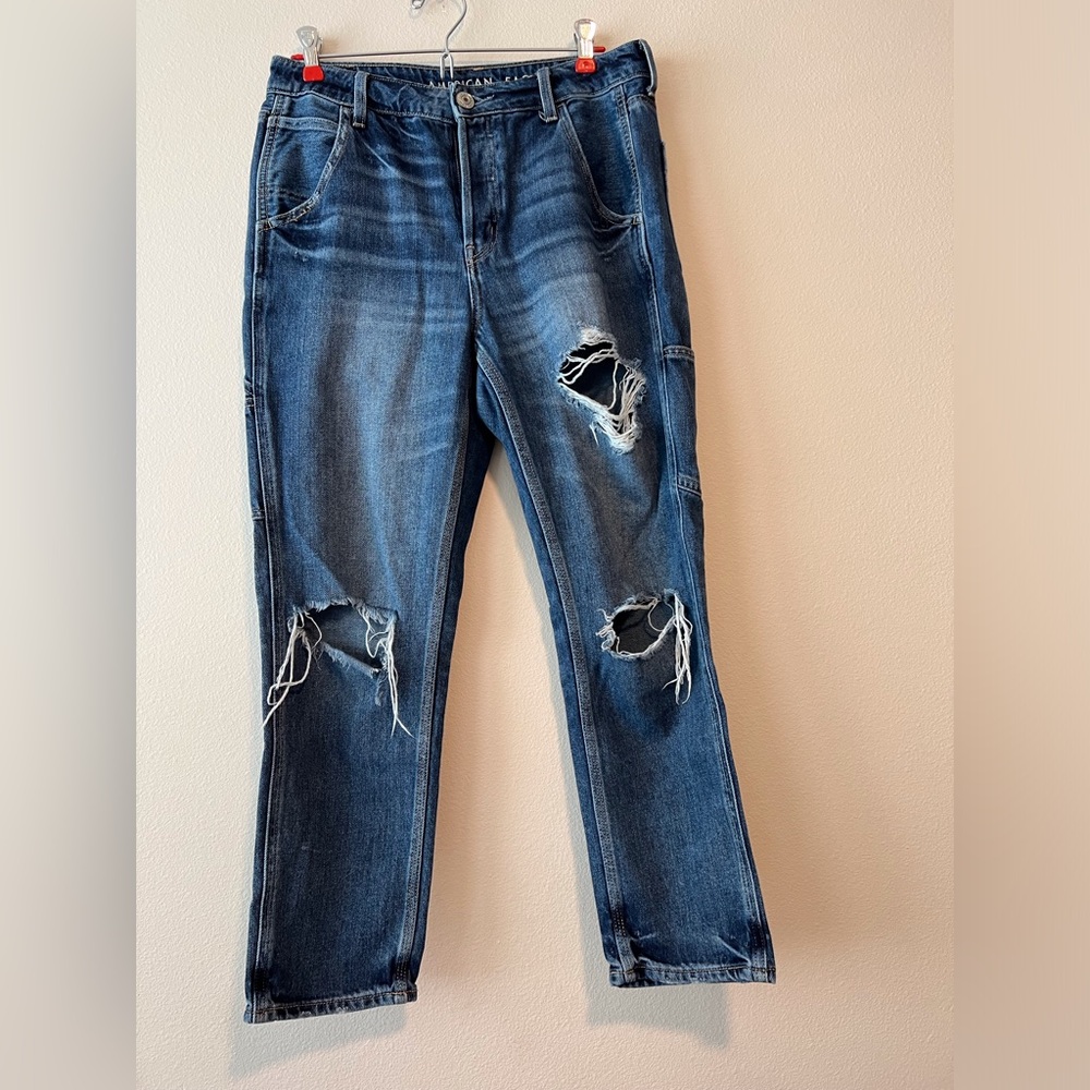 AE distressed carpenter Jean